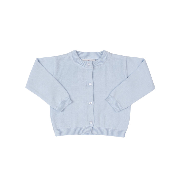 Pima Cotton Cardigan-Chatham Bars Blue