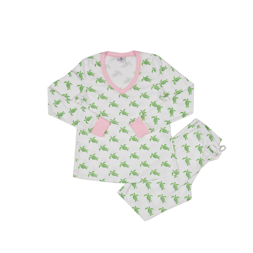 Women's Sea Turtle Pajamas-2 Piece Set