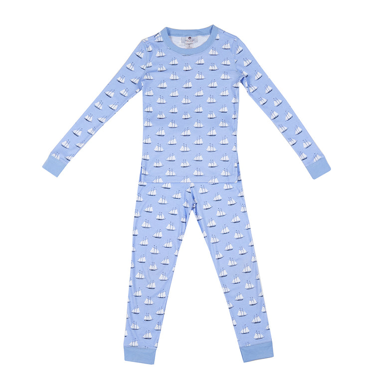 Regatta Pima Jammies 2-Piece Set-Cornflower Blue