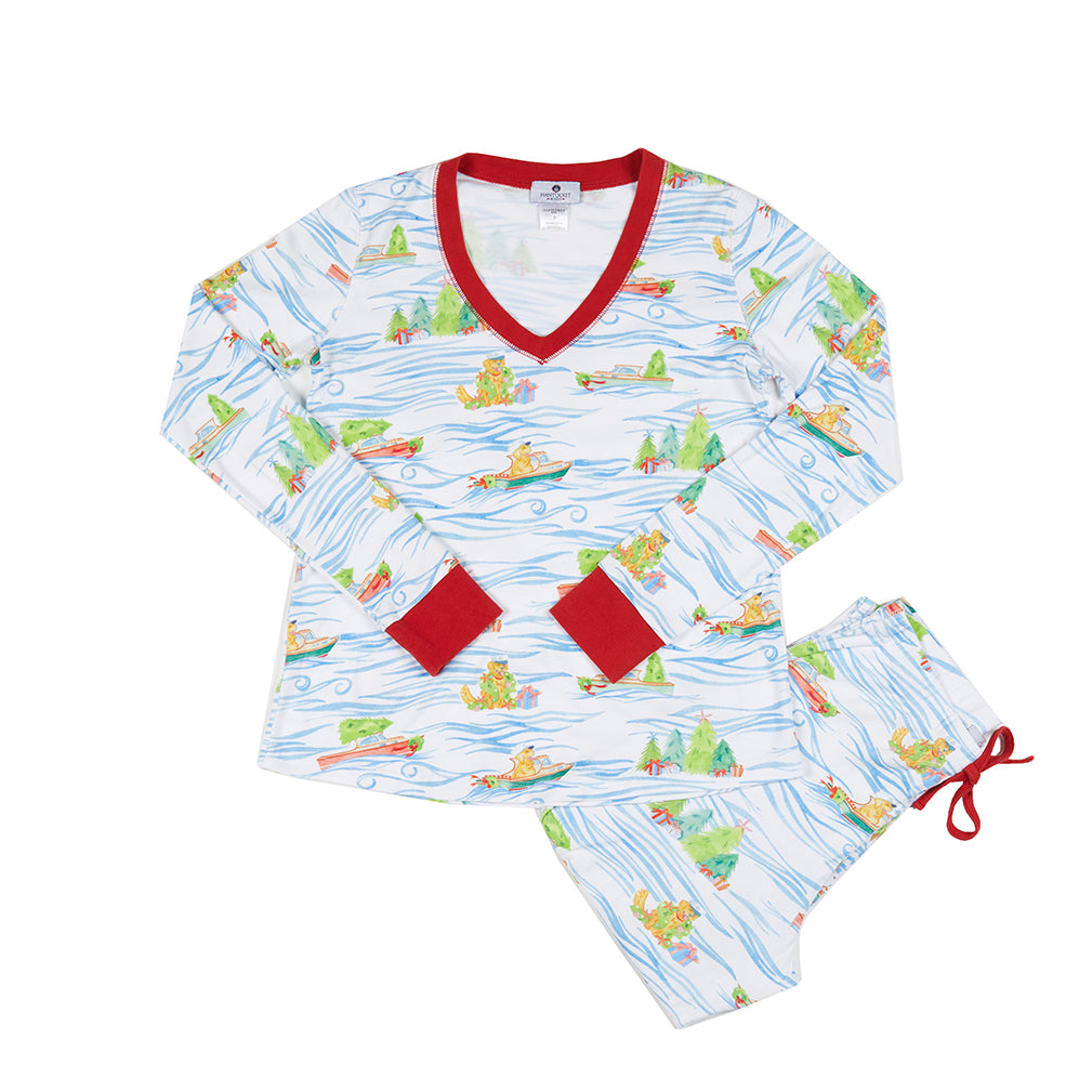 Women's Santa Paws Pajama Set