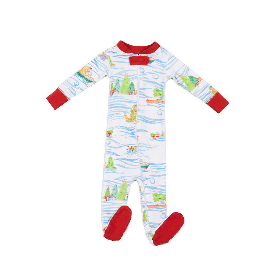 Santa Paws 1-Piece Pima Footie
