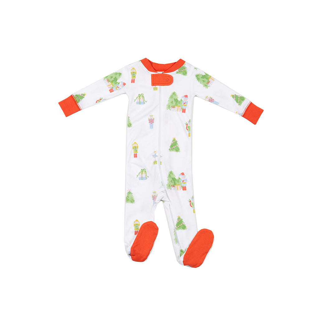 Nantucket Nutcracker Pima 1-Piece Pima Footie