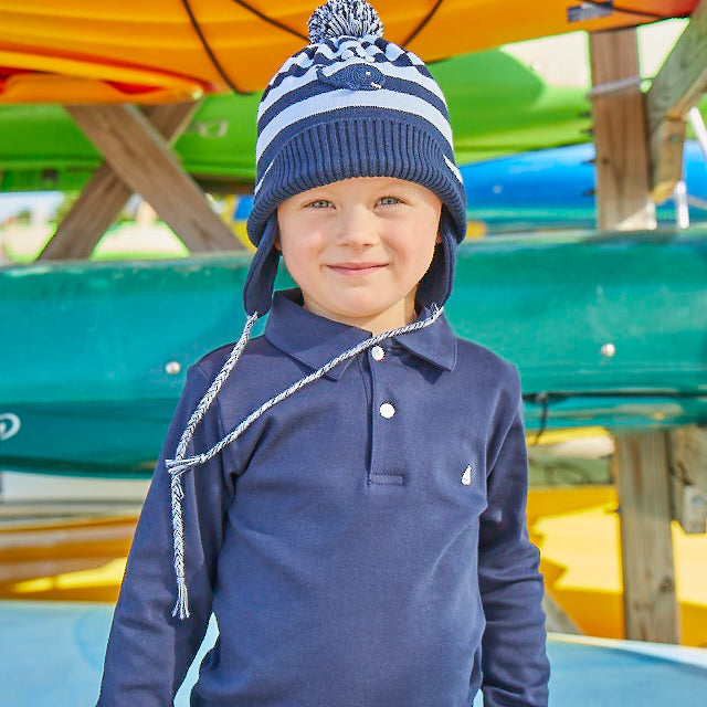 Set Sail Pima Polo-Nautical Navy