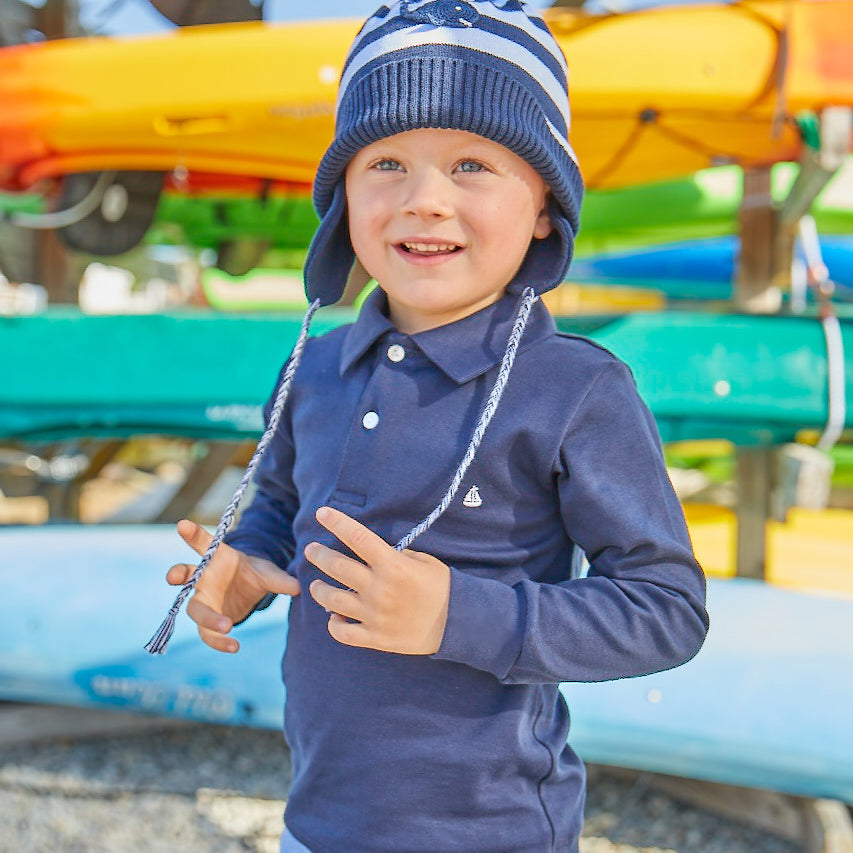 Set Sail Pima Polo-Nautical Navy