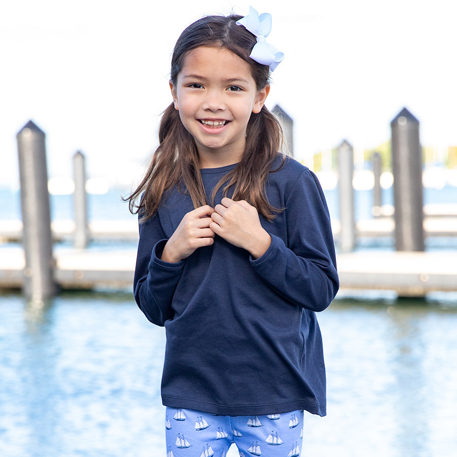 Pima Play Tee-Nautical Navy