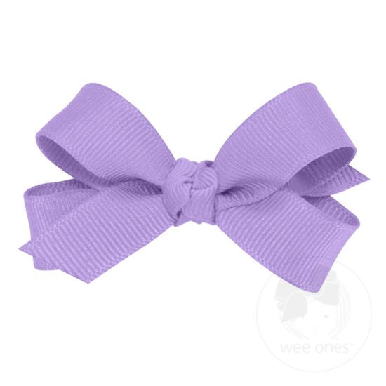 Wee Ones Tiny Classic Grosgrain Hair Bow-Wisteria