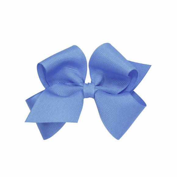 Wee Ones Mini Classic Grosgrain Hair Bow-Hydrangea Blue