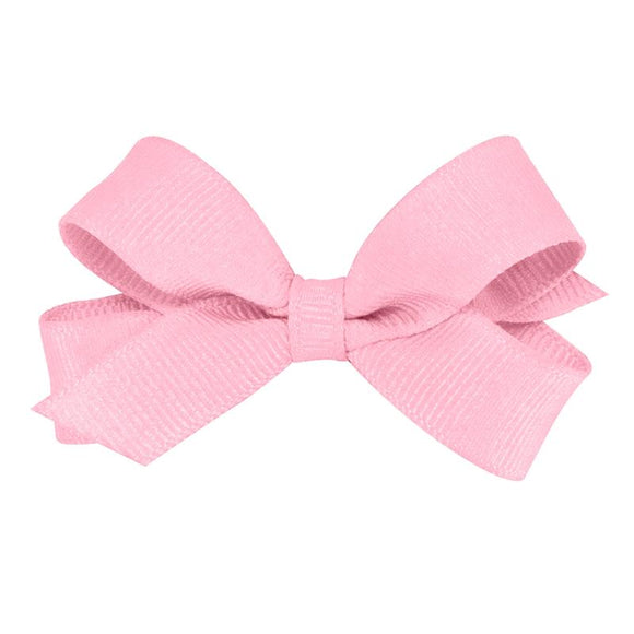 Wee Ones Tiny Classic Grosgrain Hair Bow-Pearl Pink