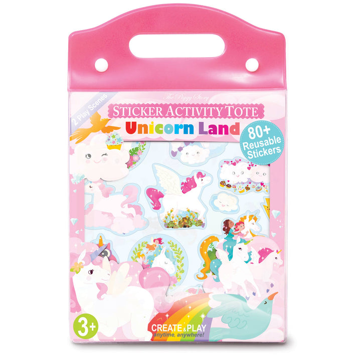 Unicorn Land Sticker Activity Tote