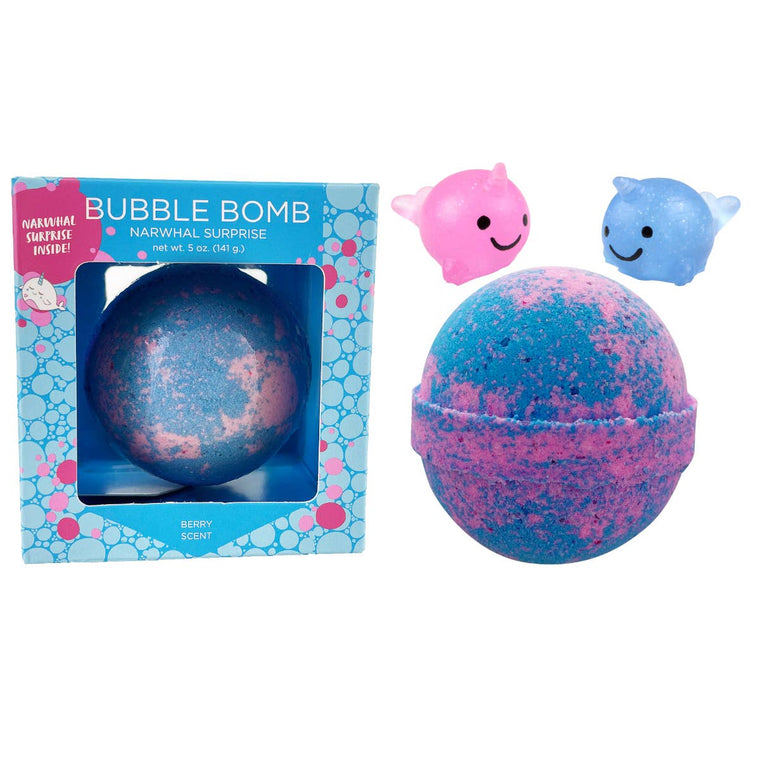 Narwhal Squishy Kids Toy Surprise Bubble Bath Bomb