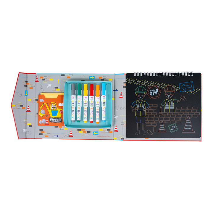 Construction Chalkboard Sketchbook
