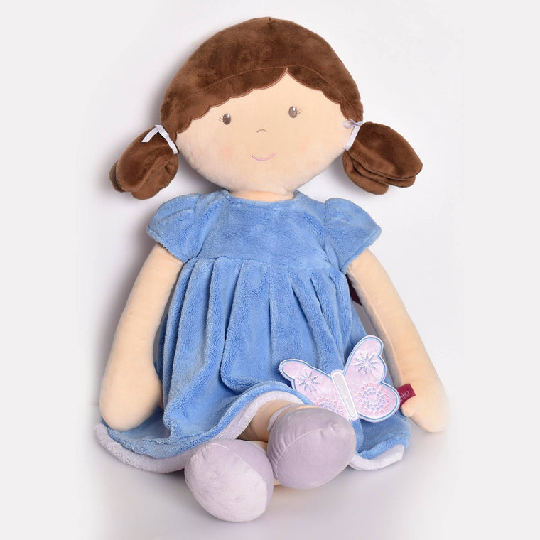 Pari X-Large Doll with Brown Hair/Blue & Purple Dress