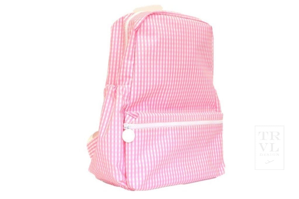 Pink gingham backpack online