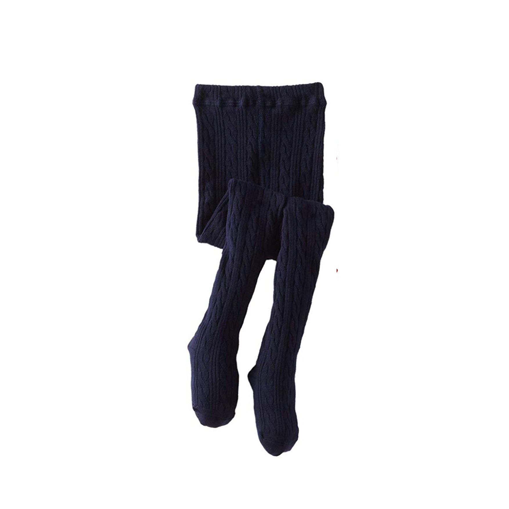 Classic Cable Knit Tights-Nautical Navy - Nantucket Kids