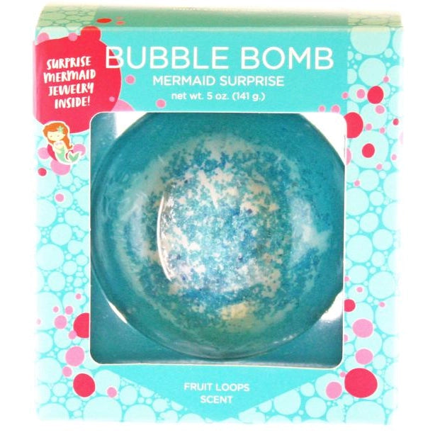 Mermaid Surprise Bubble Bath Bomb with Kids Necklace