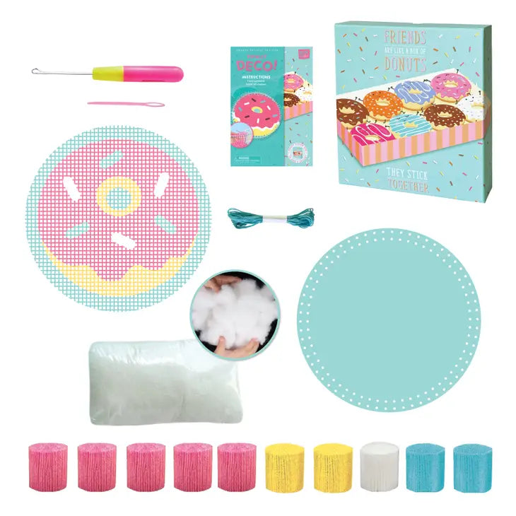 Totally Deco! Donut Latch Hook Pillow Set