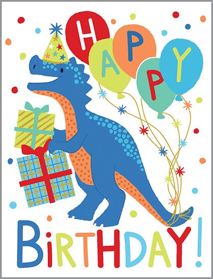 Birthday Greeting Card - Birthday Dino-Kids