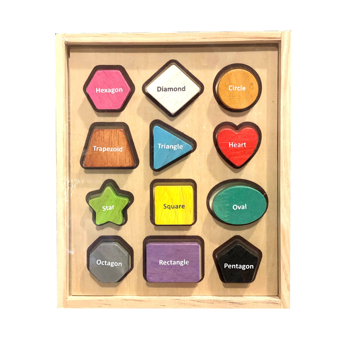 Shape Sorter 12-Piece Educational Toddler Toy & Puzzle