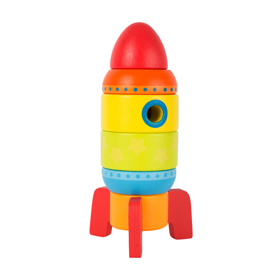Small Foot Colorful Stacking Rocket