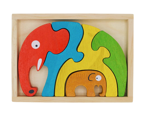 Elephant Family Puzzle