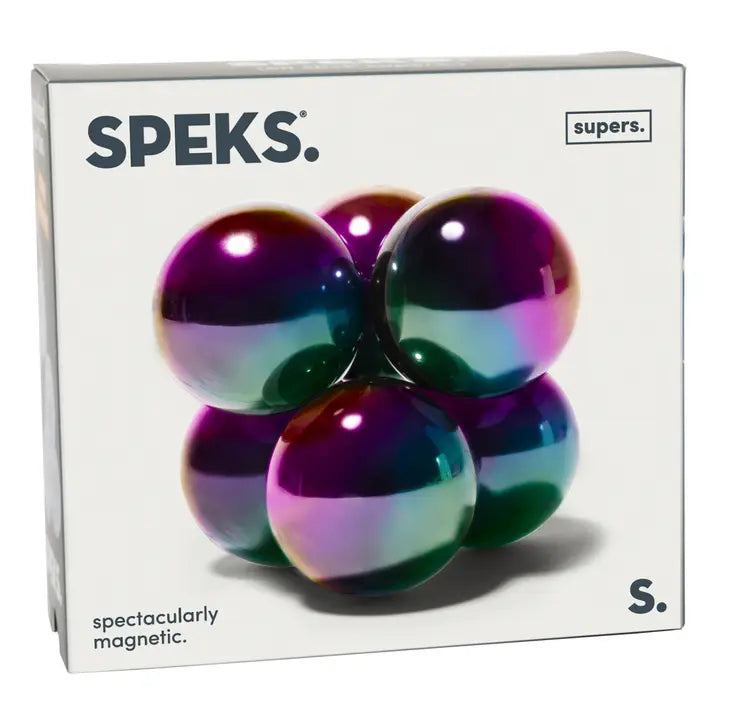 Supers 33mm Magnet Balls-6 Piece Set Oil Slick