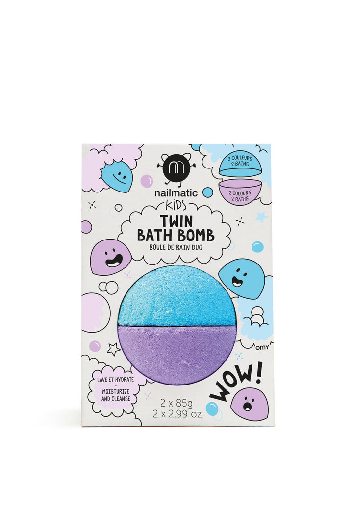 Twin bath bomb: Blue/Purple