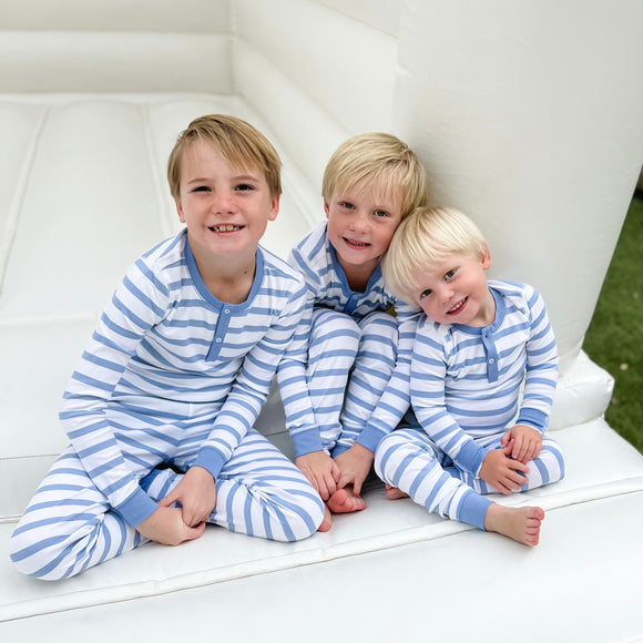 Portside Pima Jammies 2-Piece Set-Ultramarine Stripe
