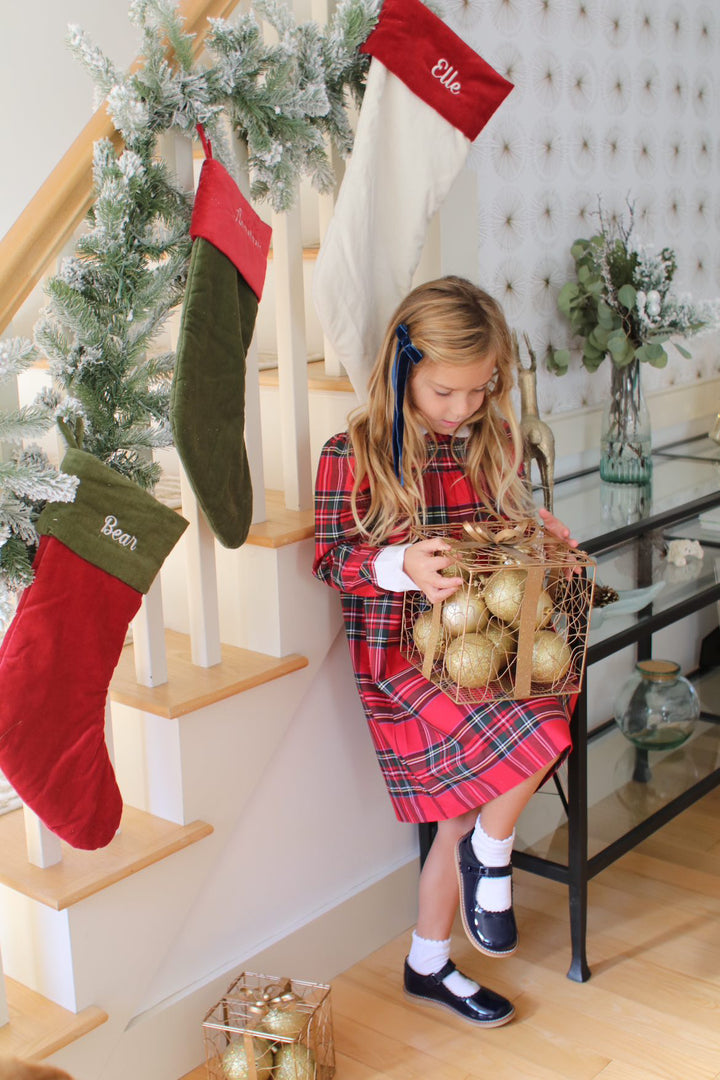 Scout Dress-Royal Red Tartan