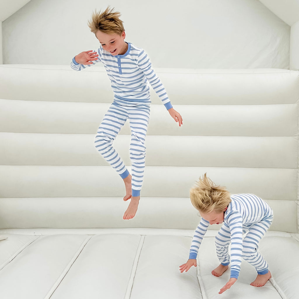 Portside Pima Jammies 2-Piece Set-Ultramarine Stripe