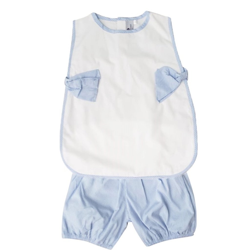 Isla Apron Set-Ocean Stripe