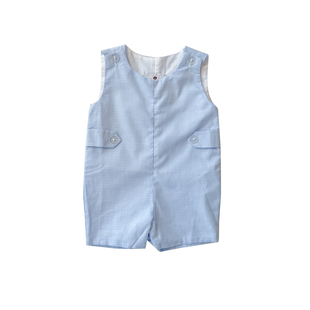Kennedy Jon Jon-Chatham Bars Blue Microcheck