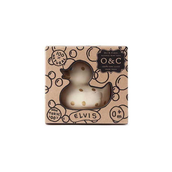 Oli & Carol-Elvis the Duck (Gold Dots)