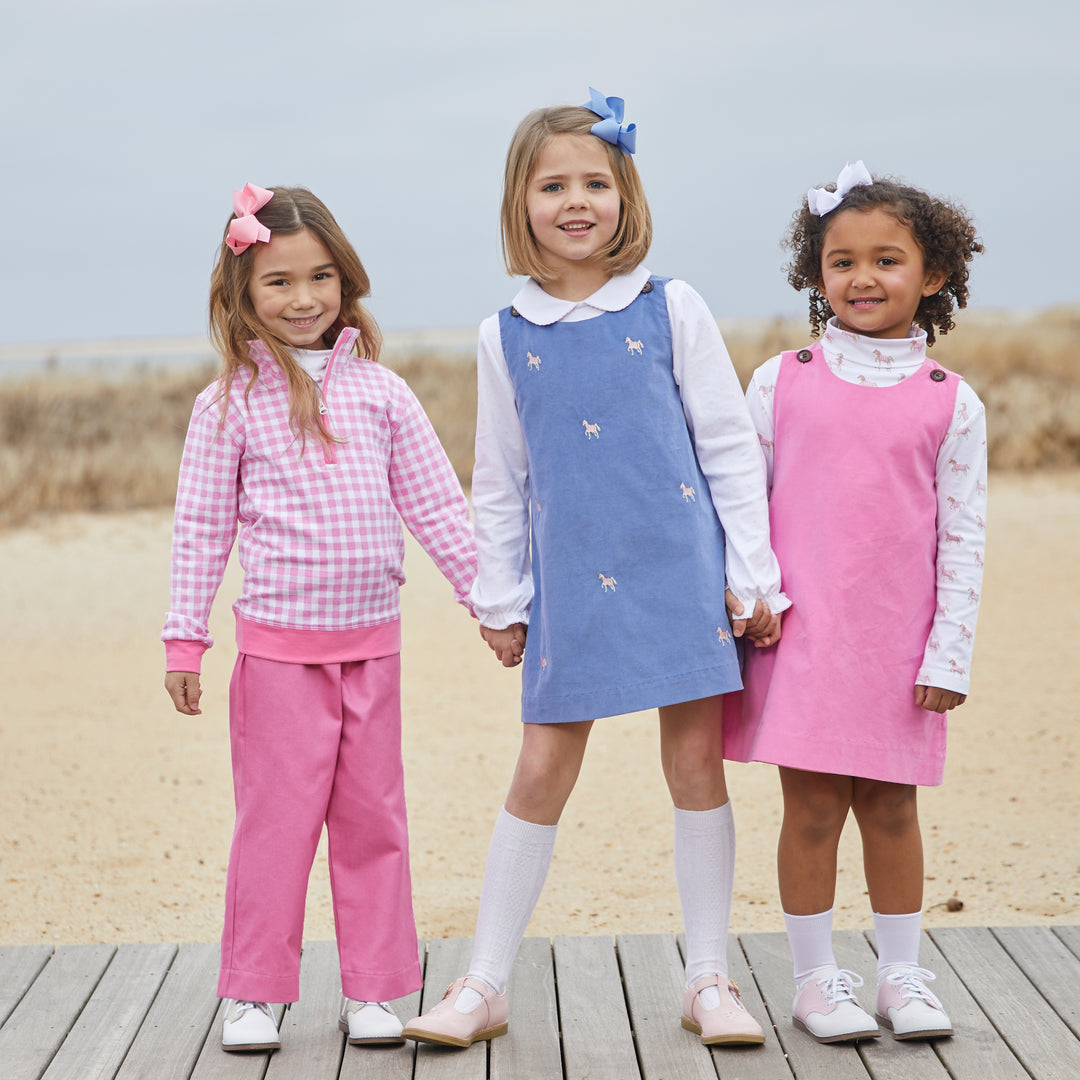 Pima Polka Dot Shirt-Pink Dot