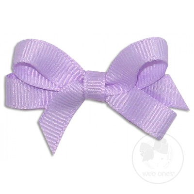 Wee Ones Tiny Classic Grosgrain Hair Bow-Lilac