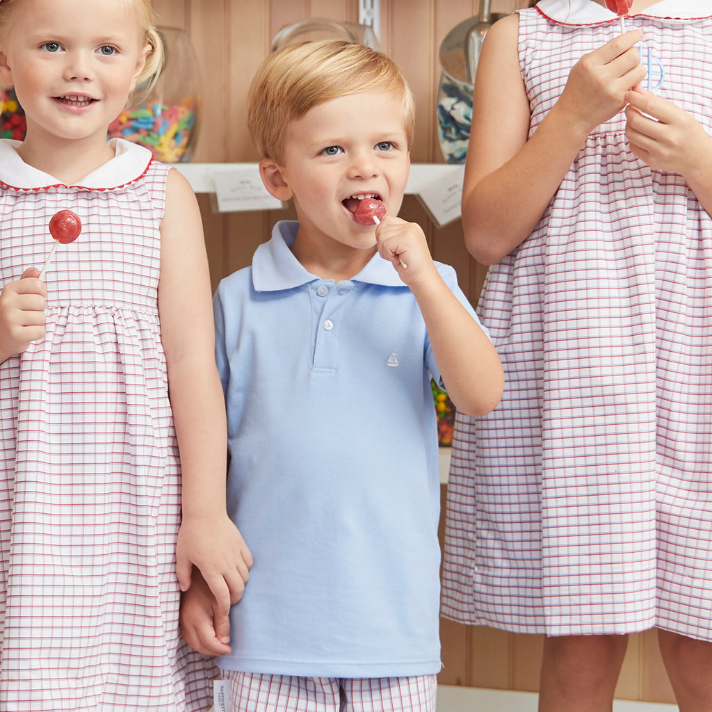 Set Sail Pique Polo-Baby Blue