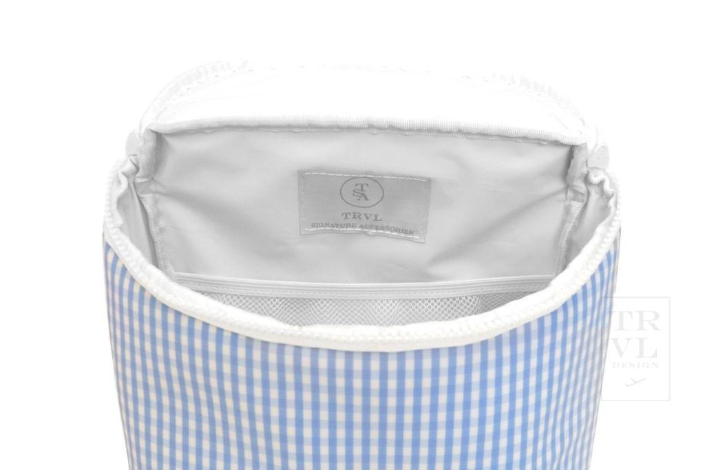 TRVL DESIGN-TAKE AWAY Insulated Bag - GINGHAM SKY