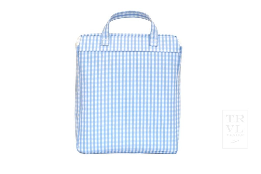 TRVL DESIGN-TAKE AWAY Insulated Bag - GINGHAM SKY
