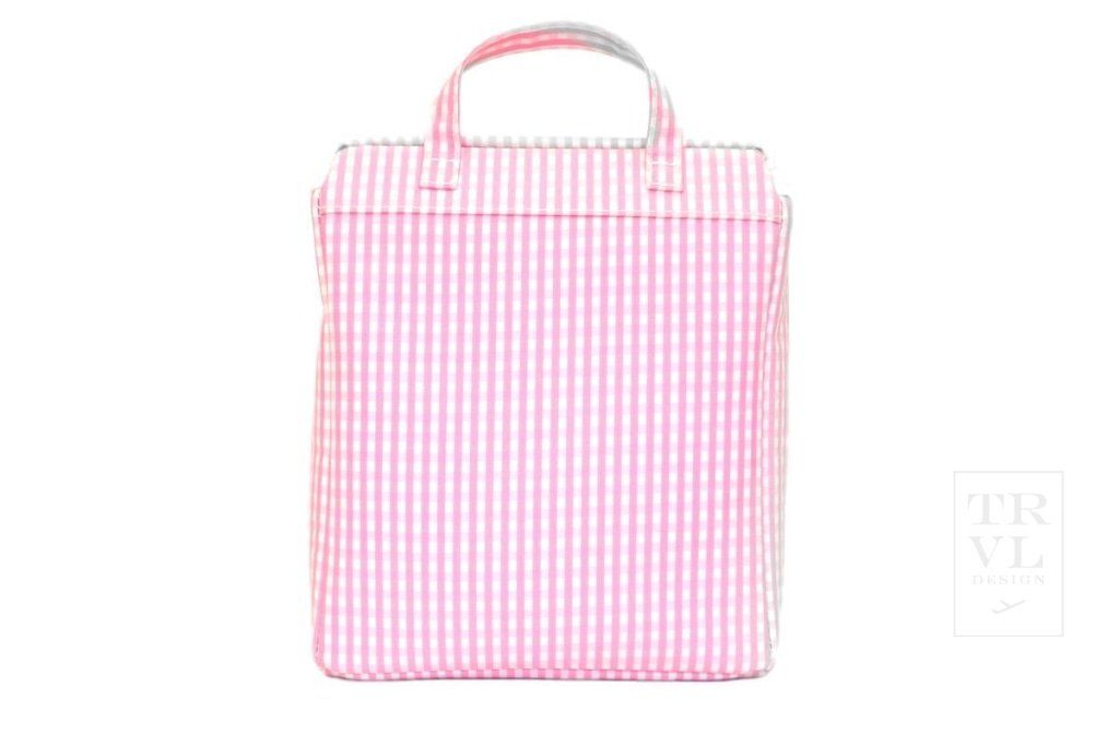 TRVL DESIGN-TAKE AWAY Insulated Bag - GINGHAM PINK
