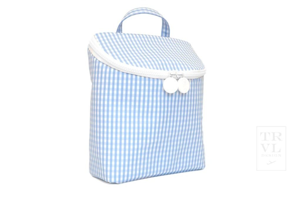 TRVL DESIGN-TAKE AWAY Insulated Bag - GINGHAM SKY
