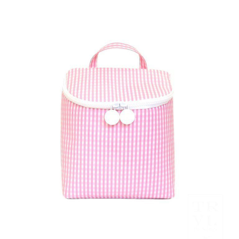 TRVL DESIGN-TAKE AWAY Insulated Bag - GINGHAM PINK