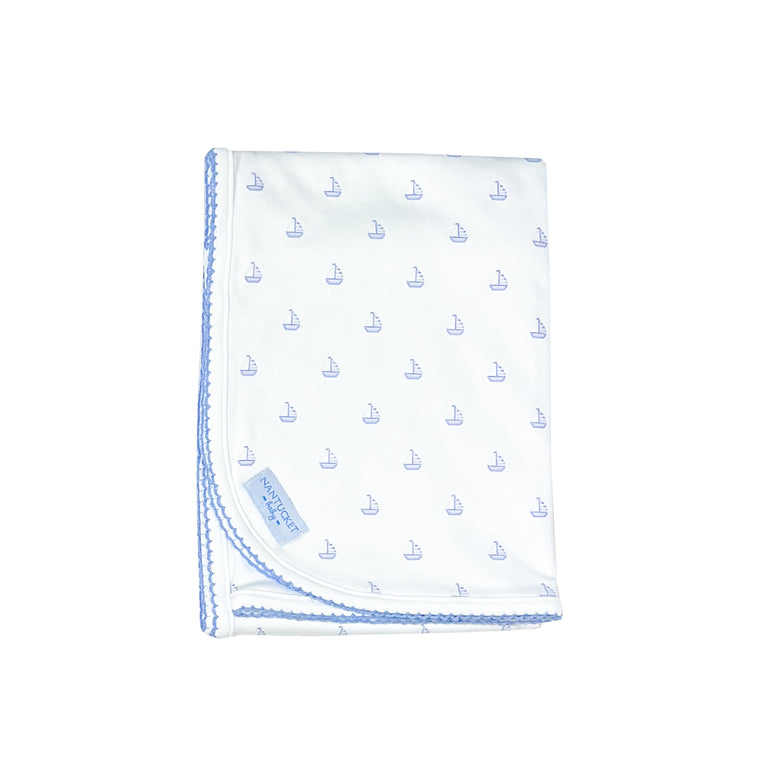 Essential Pima Blanket-Tradewinds-Blue
